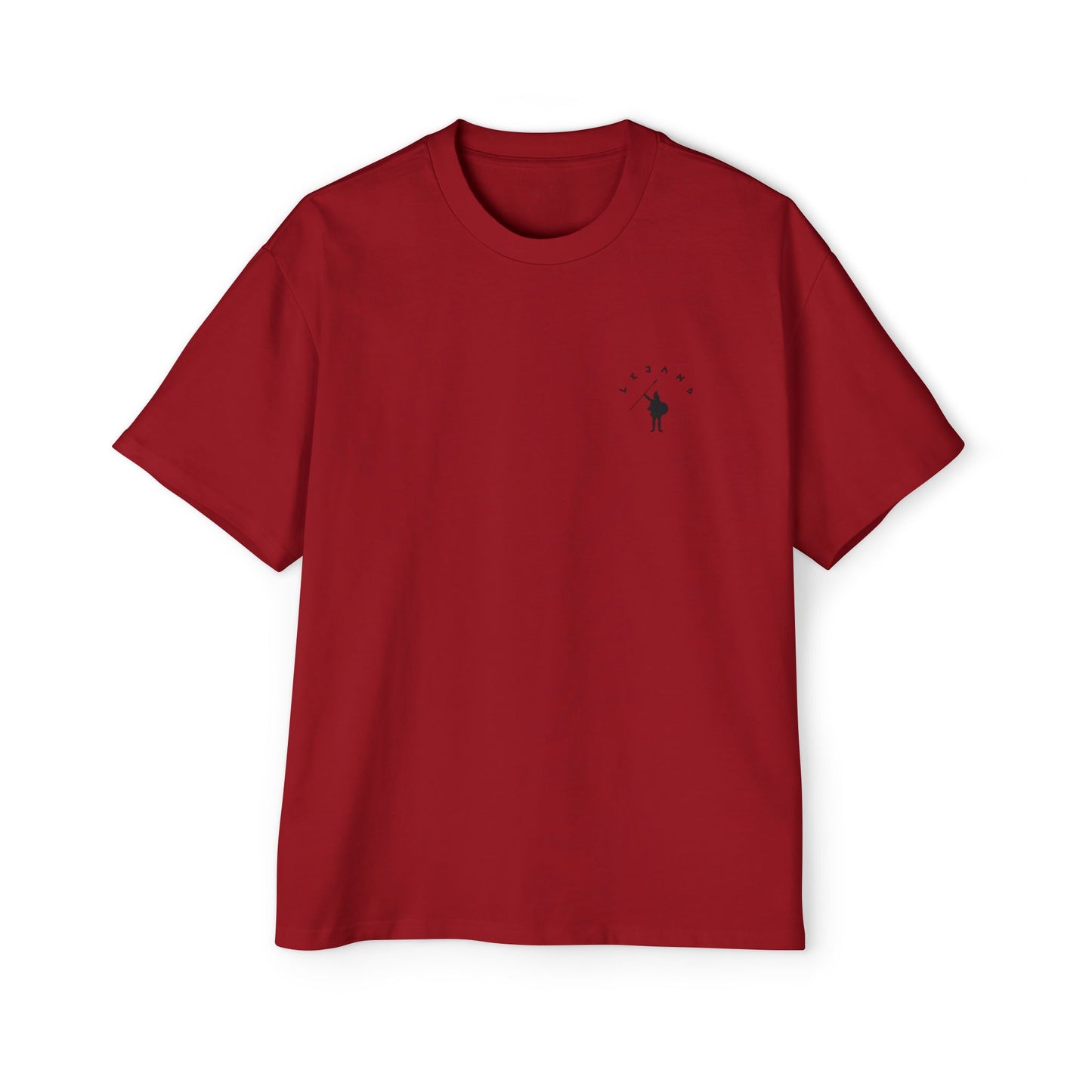 Oversized Tee with Simple Logo, Men's T-Shirt