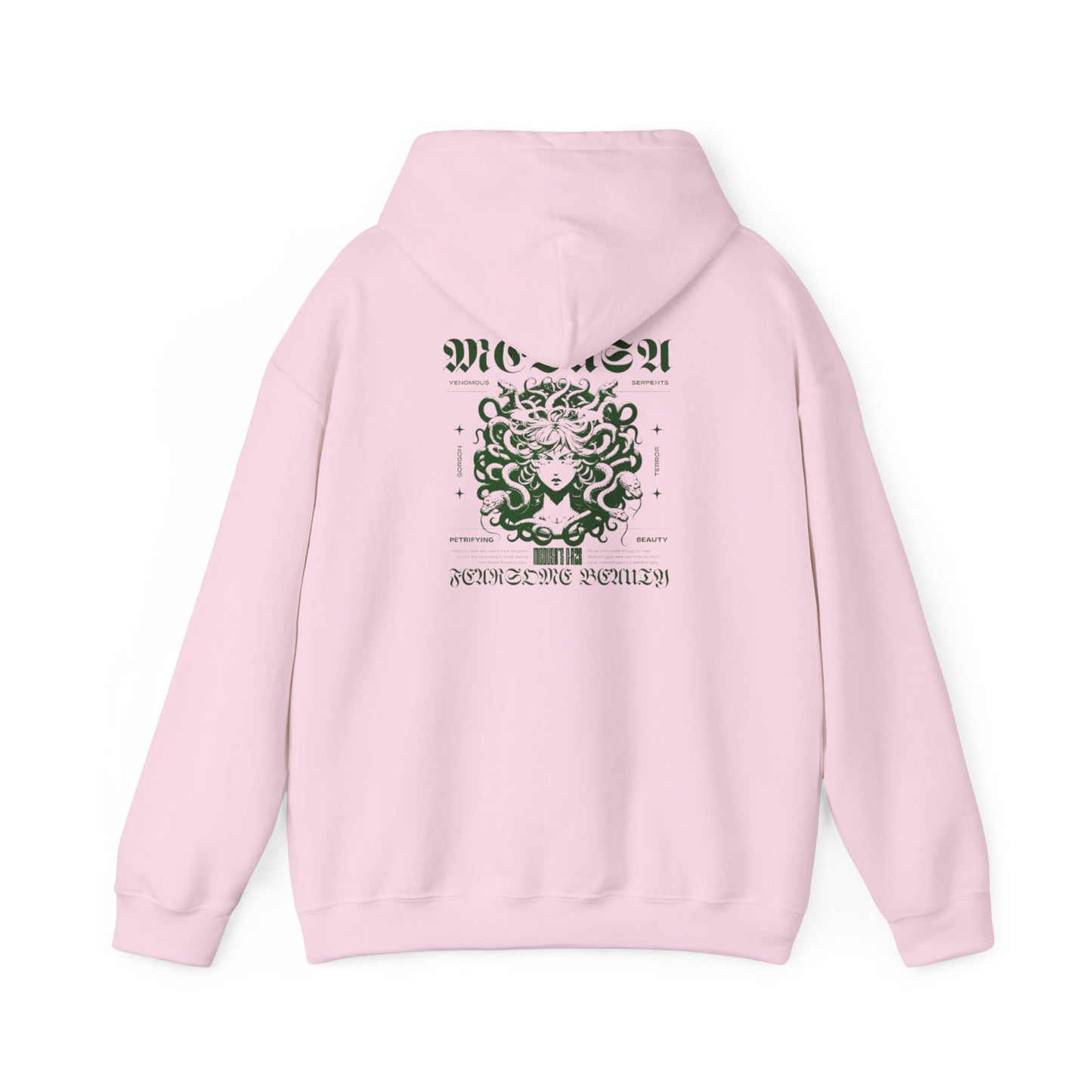 Pink Hoodie Medusa Design - Hooded Sweatshirt