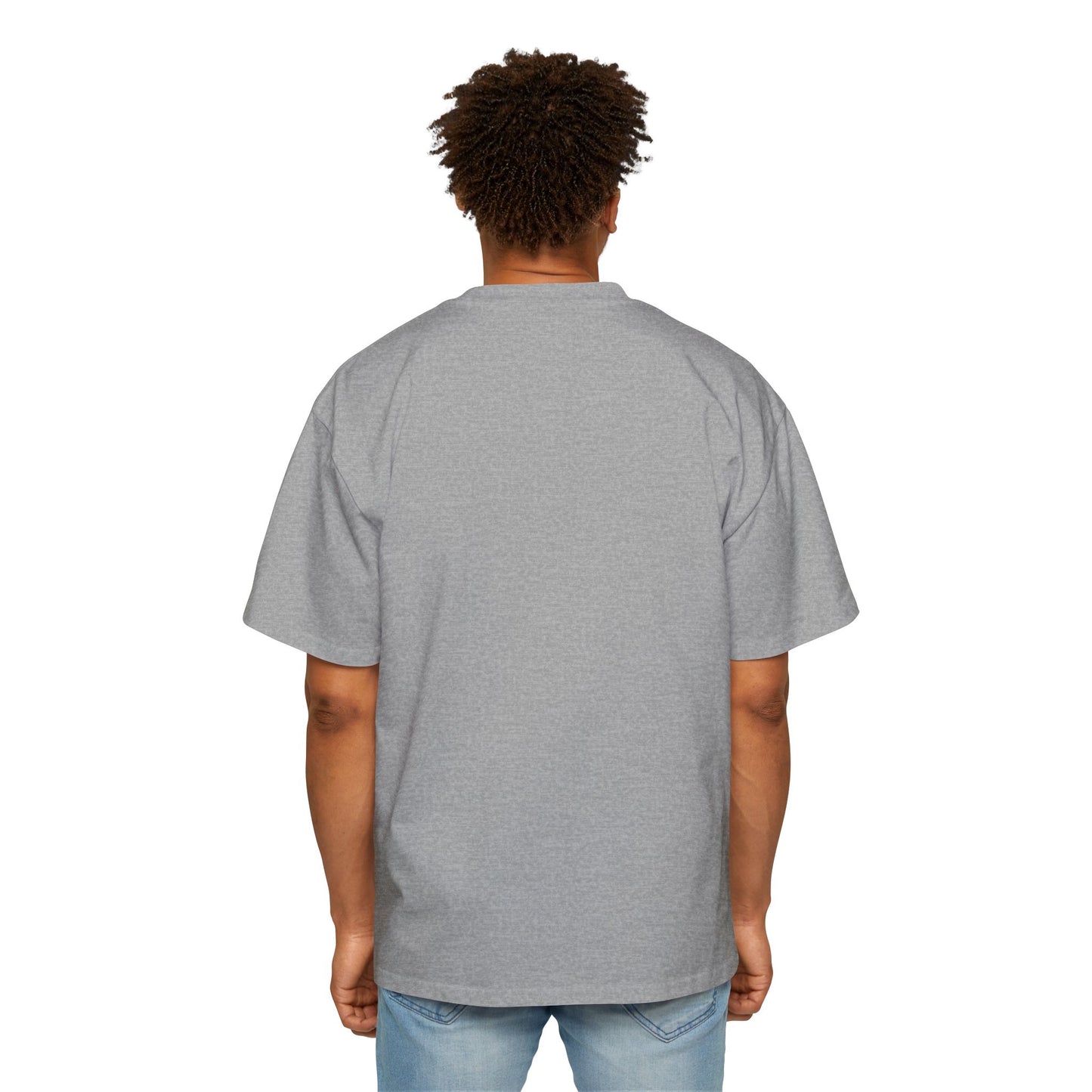 Oversized Tee with Simple Logo, Men's T-Shirt